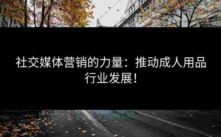社交媒体营销的力量：推动成人用品行业发展！